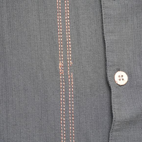 Havana Jack's Cafe Palm Tree Embroidered Button Down Shirt| Island Vibes - Picture 6 of 7